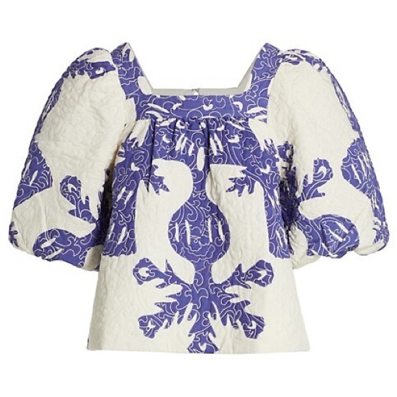 Sea New York Henrietta Puff Sleeve Blouse - Picture 1 of 7